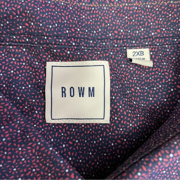 ROWM Big & Tall Men's Plaid Button Down Long Sleeve Shirt 2XB - Picture 6 of 9